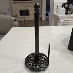 Paper Towel Holder - Black  Cast Iron