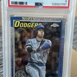 2025 Topps Series 1 - 1990 Topps Chrome Silver Pack Shohei Ohtani #T90C-50 PSA 9