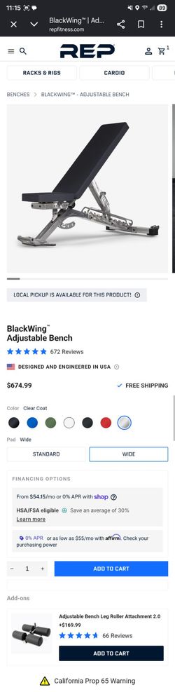 Rep Fitness zero gap BLACKWING - RAW STEEL/CLEAR COAT FINISH