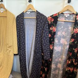 3 LuLaRoe Long Cardigans XS