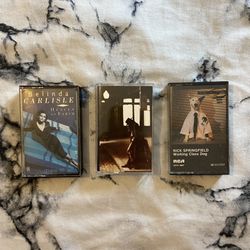 Rick Springfield/Richie Sambora/Belinda Carlile cassettes