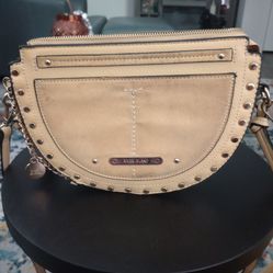 River Island Yellow  half moon purse