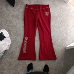 maroon True Religion Sweats
