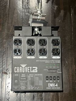 Chauvet DMX-4 LED Lighting Dimmer Relay Pack 4-Channel Dimmer Switch Pack