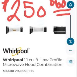 Whirlpool Microwave Asking 250$