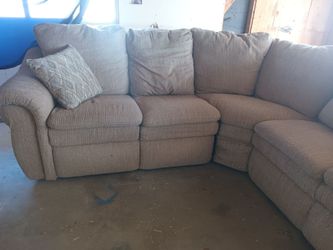 Beige/ light brown sectional sofa (like new)