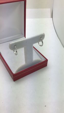 14k White Gold Hoops Small 💵 💳 💵 Cash and Card Accepted 💵 💳 💵