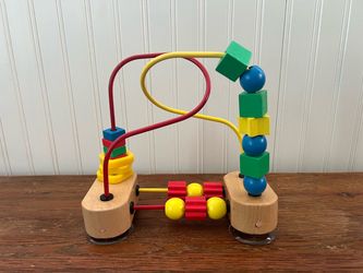Melissa & Doug Table Top Wood Wire Bead Maze Toy