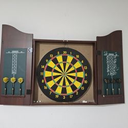 Dart Board with Darts And Scoreboard