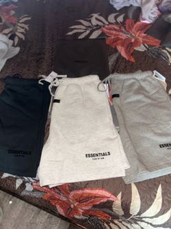 Essential, Shorts, Oatmeal, Light Oatmeal, Black, Size L