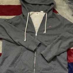 Grey Levi Zip Up