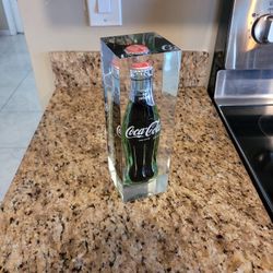 Coca Cola Bottle In Arcrlic Case