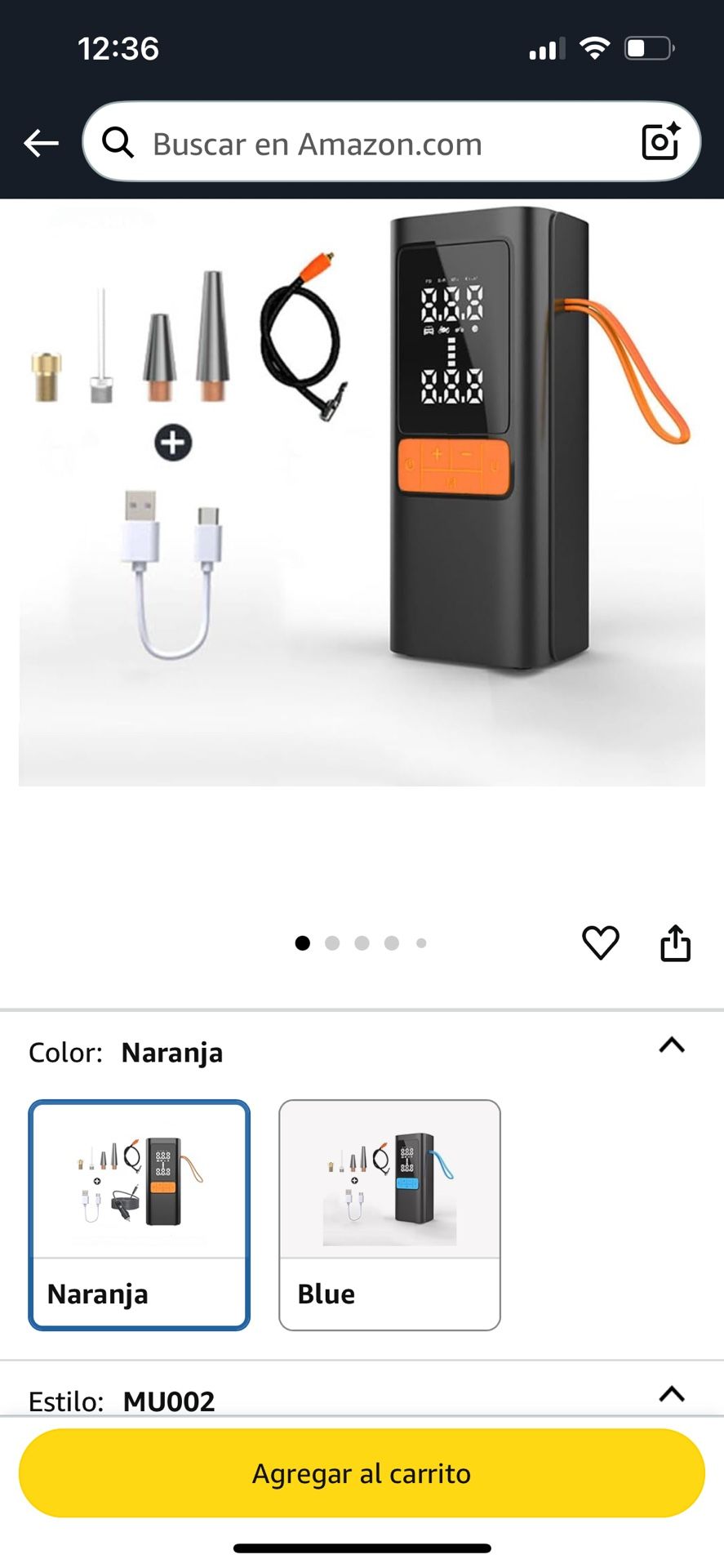 Compresor De Aire Para Neumáticos Nuevo