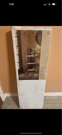 Furio Folding Corner Bookcase. Brand new