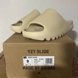 Men's Size 9 NEW adidas Yeezy Slide Bone FZ5897 2022 Authentic