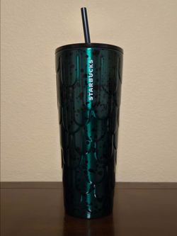 Starbucks Mermaid Scales Green Black Tumbler (24oz)
