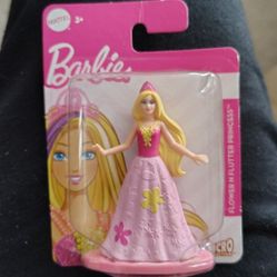 3" Flower N Flutter Barbie Princess Figurine 