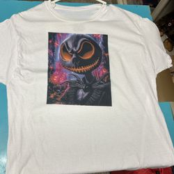 Nightmare Before Christmas Jack T Shirt T-shirt Size Large New