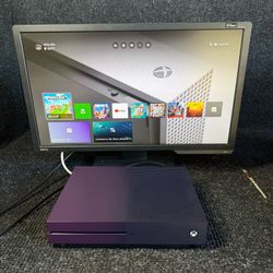 Xbox One S 1TB Fortnite Storm Edition Console and Cables