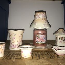 2008 Yankee Candle Cherry Blossom Accessories & 22 oz jar candle