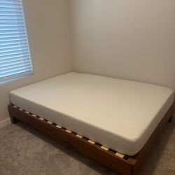 Full Size platform bed+Mattress 