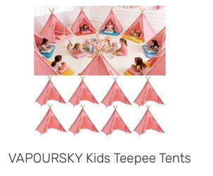 VAPOURSKY Kids Teepee Tents – Set