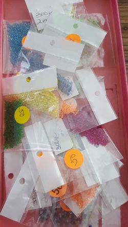 17 packs of beads