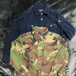 Polo Long Sleeves. 2 For $15. Size 6. 