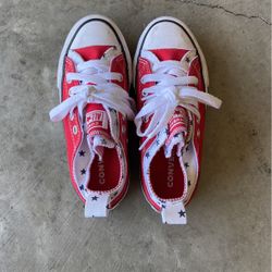 Red White And Blue Kids Converse Size 12