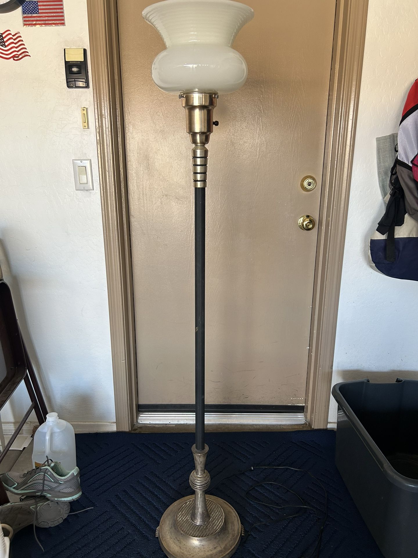 Antique Torchiere Floor Lamp