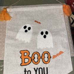HALLOWEEN DECOR GHOST BANNER