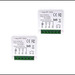 2 Mini Smart Relay WiFi Switch, DIY Smart Light Switch Module