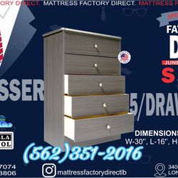 Grey Five Drawer Dresser Chest Cajonera Comoda Nueva 