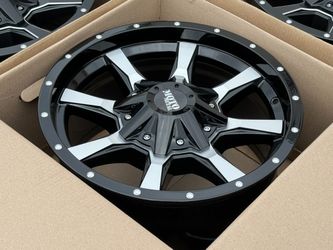 17” NEW 4x Moto Metal offroad rims Ford F150 6x135 Black Machined