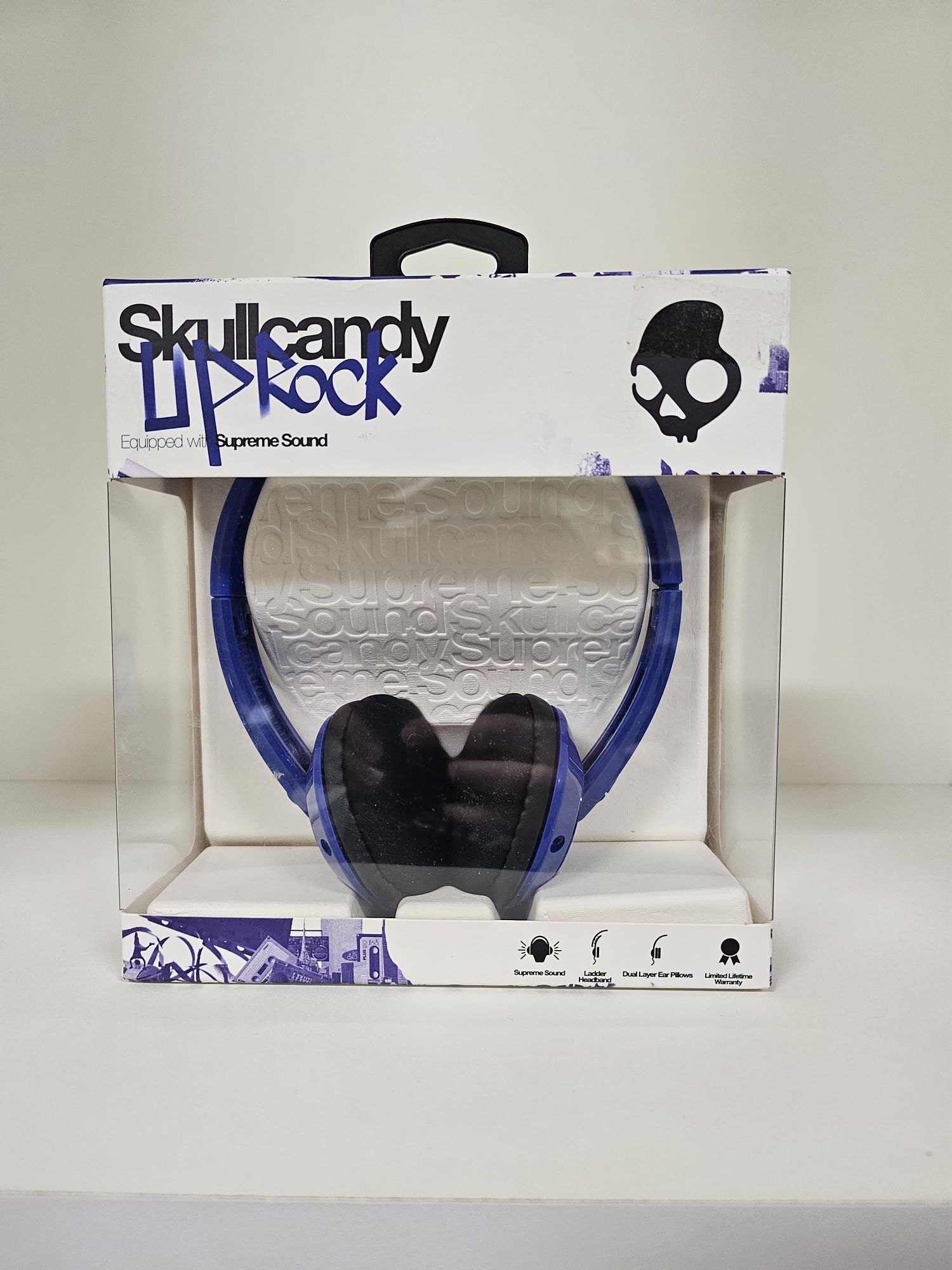 Brand New - Skullcandy Supreme Sound Uprock Headphone in Royal Blue