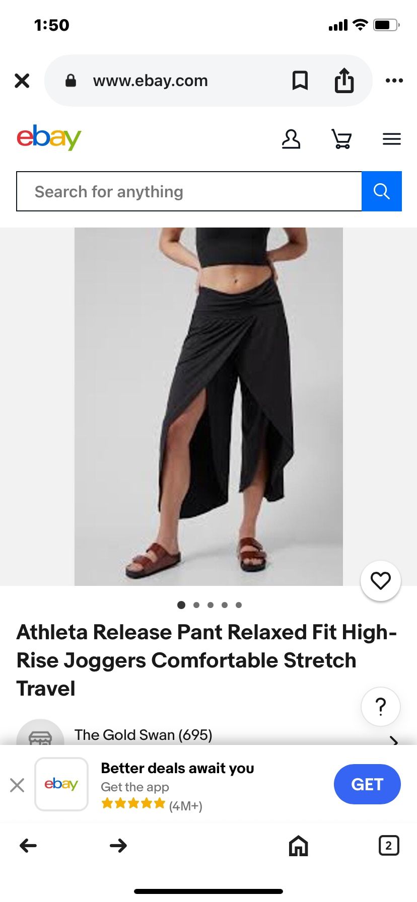 Athleta Release Pant Relaxed Fit High-Rise Joggers Comfortable Stretch Travel