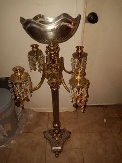A BEAUTIFUL VINTAGE ITALIAN BREVATTO BAROQUE CANDLEBRA