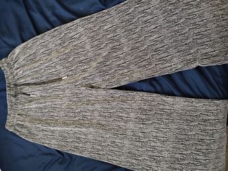 metallic plissé wide-leg pants