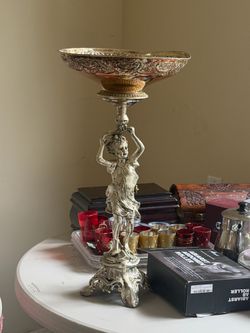 Standing 24 inches cherub bowl