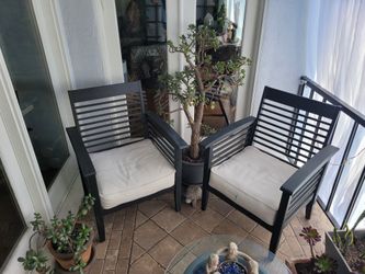 (2) Outdoor Lounge Chairs 