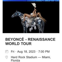 Ticket Beyoncé - World Tour