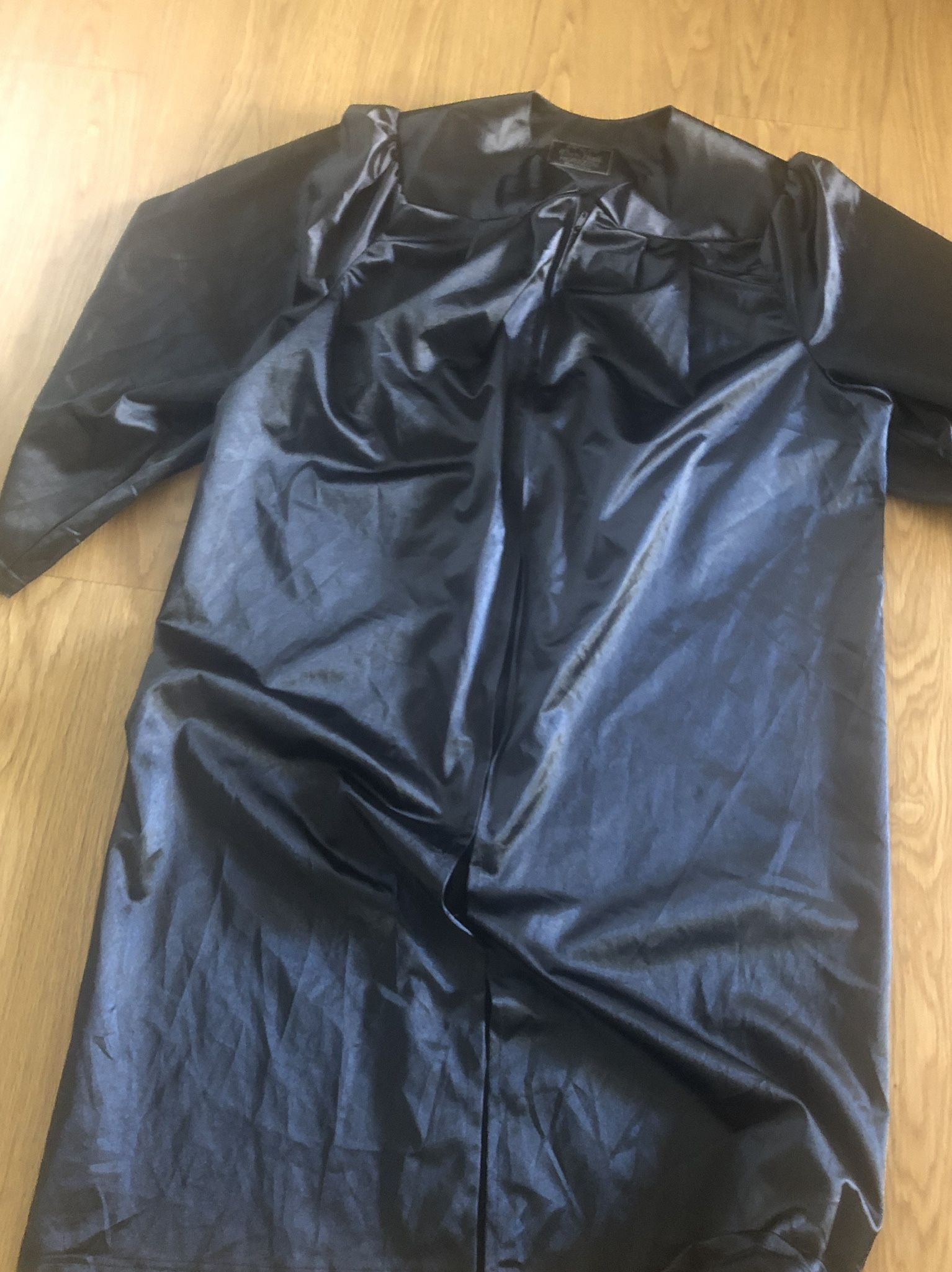 Black Graduation Gown  Size For 5’6” Approx