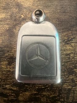 Genuine Mercedes-Benz Brushed Metal Keyring or Keychain or Key tag