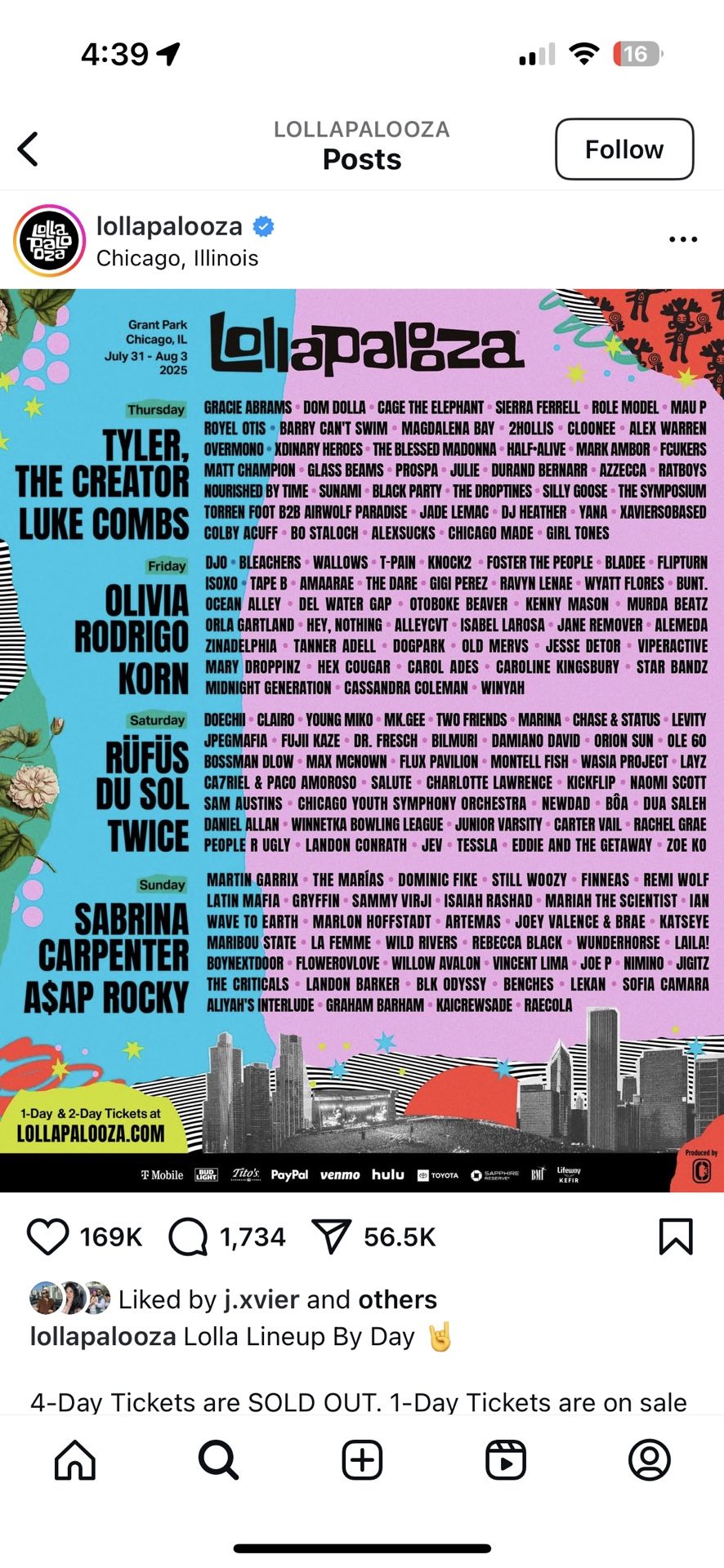 Lollapalooza 2025