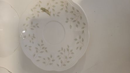 Lenox Butterfly Meadows teacup saucers in very good condition like new
