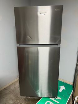 Midea Stainless Refrigerator / Freezer – Great Garage Fridge