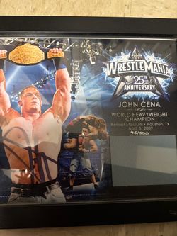 John Cena limited edition Wrestlemania plaque