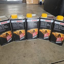 Lot Of 5 New Bosch Dot 4 5 5.1 Brake Fluid