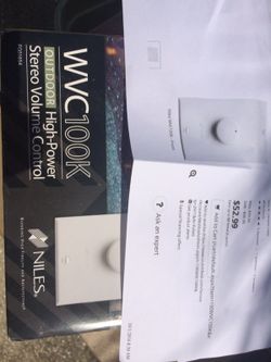 Niles WVC100K Stereo Volume Control