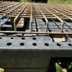 1/4” Steel Shelving Grating 43 1/4 X 44 1/4 With 2” C Channel 